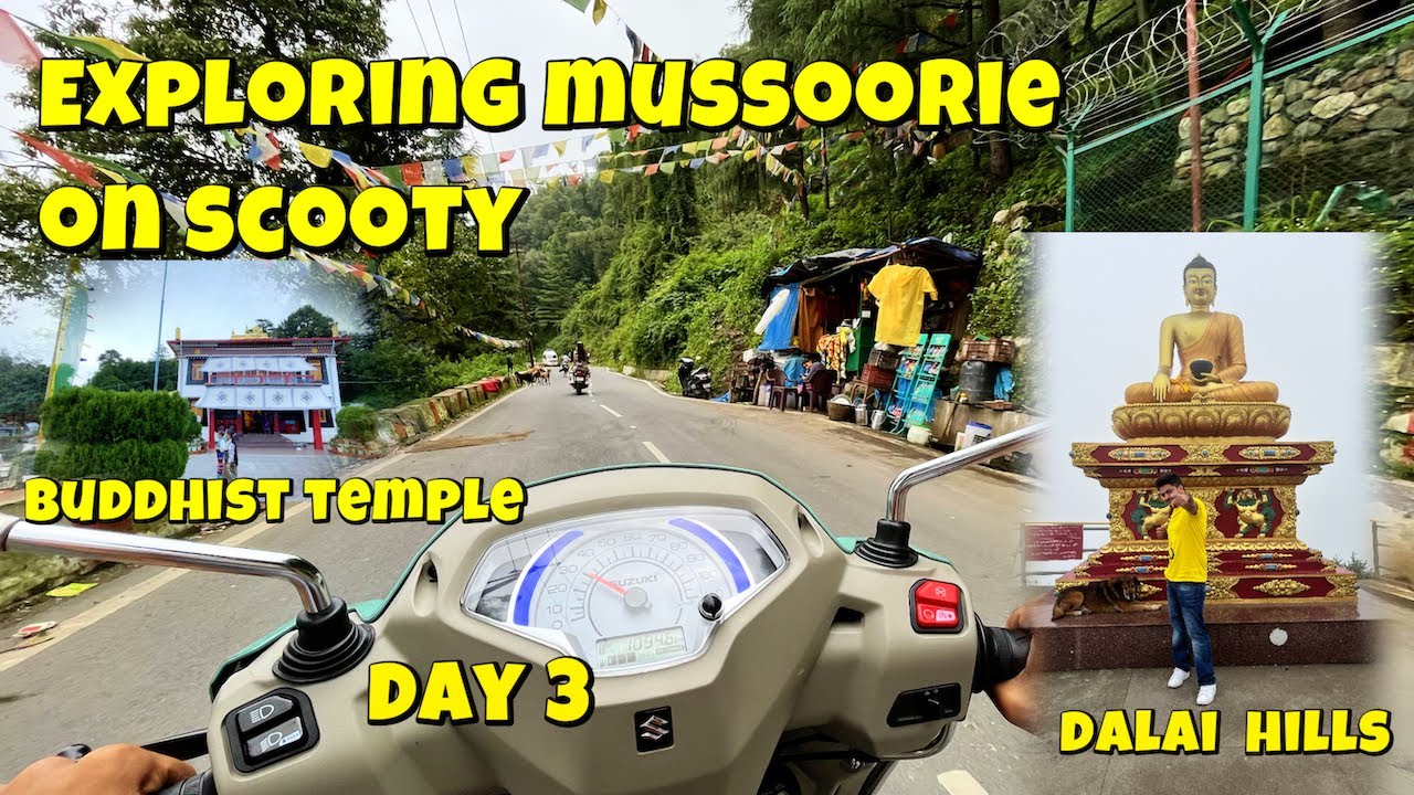 Exploring Mussoorie on scooty | Dalai Hills | Stayed in Zostel Kempty falls | #mussoorie