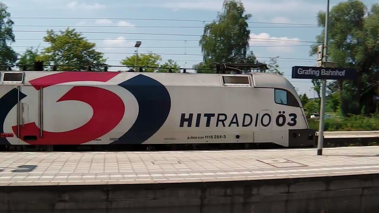 Grafing Bahnhof - Hitradio Ö3 Lok - IC - Münchner S-Bahn - Regionalzüge: BR 628, 425, 111