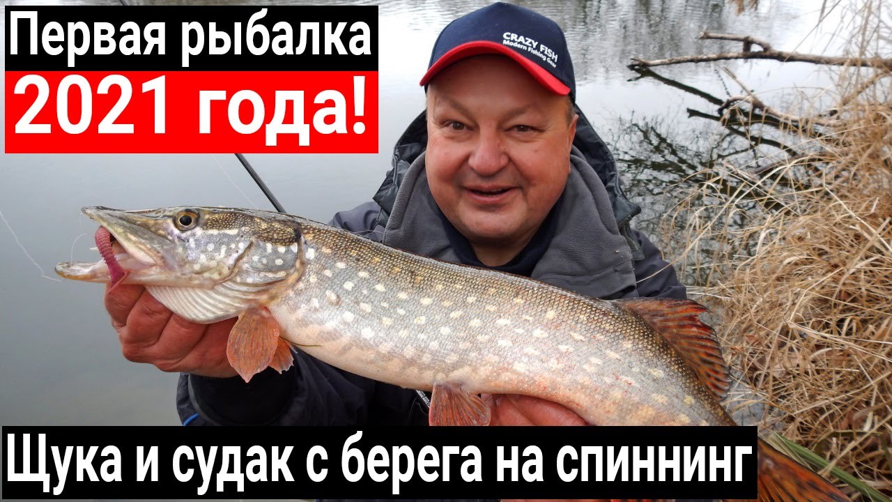 Первая рыбалка в 2021 году! Щука и судак на спиннинг с берега зимой на Crazy Fish Arion 762 MLT