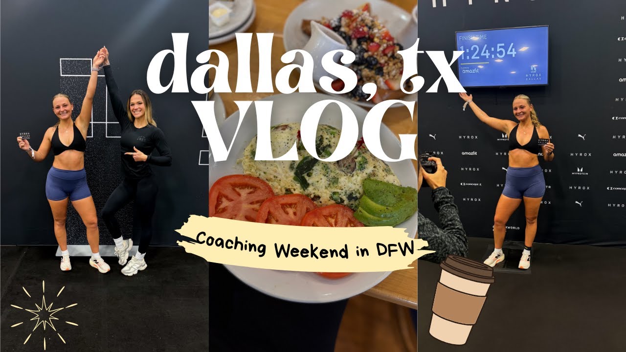 TRAVELING TO DALLAS | Client Hyrox Comp, Coffee, & upper body workout