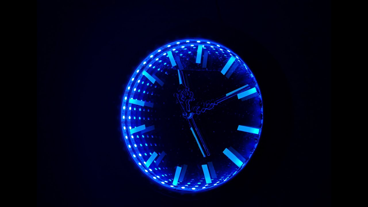 DIY LED Clock Infinity Illusion Mirror #infinitymirror #diy #viralvideo