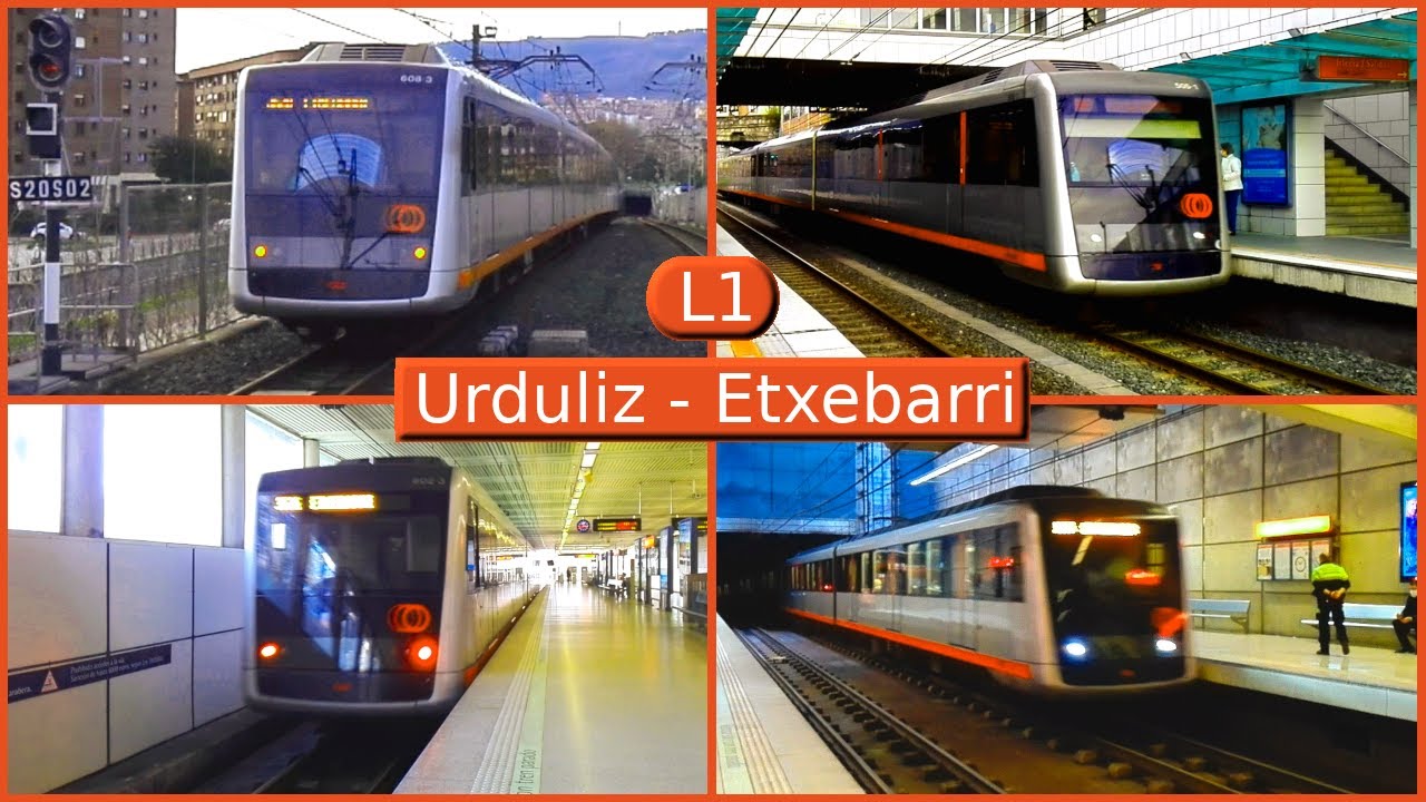 Линия метро Бильбао 1 : Urduliz - Etxebarri (ACC84)