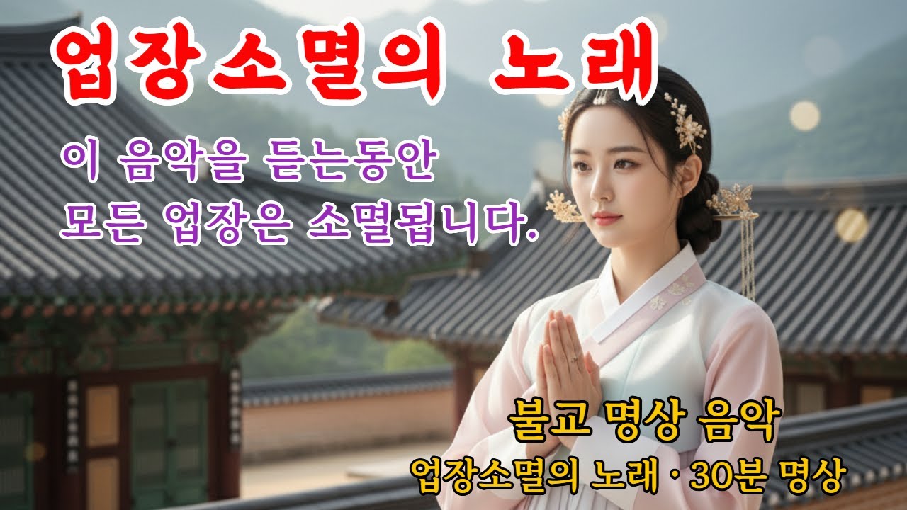 업장소멸의 노래 불교명상음악 #부처님말씀 #업장소멸 #옴마니반메훔 #불교음악 #명상음악 #치유음악