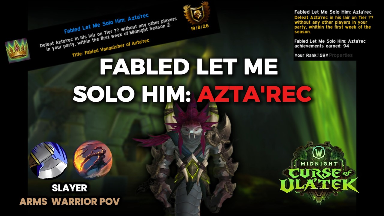 Fabled Let Me Solo Him: Azta'Rec Tier ?? - Arms Warrior POV - EU #59
