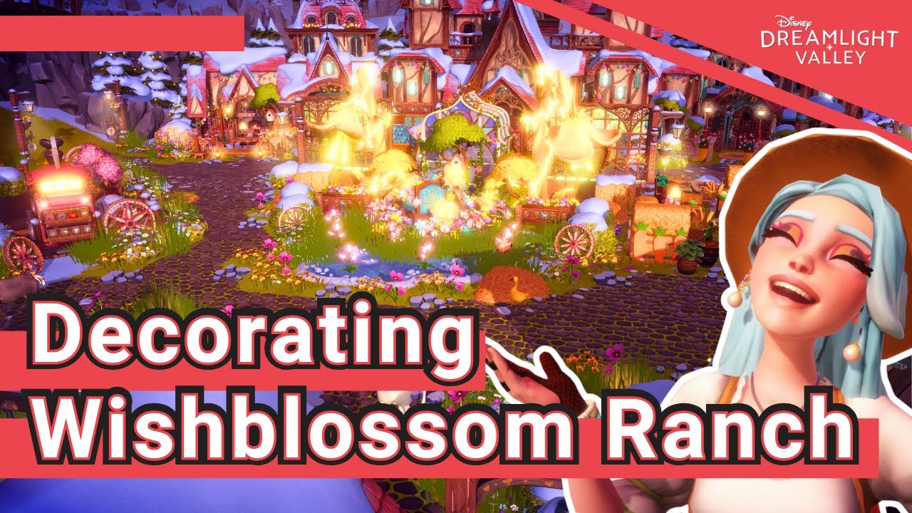 Украшение базы Wishblossom Ranch | Disney Dreamlight Valley