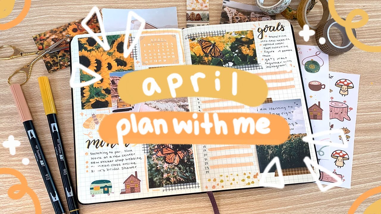 PLAN WITH ME | April 2020 Bullet Journal Set Up ✨