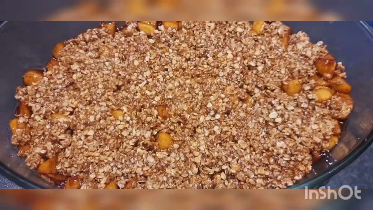 How to make a crumble apple in easy steps #كيفية عمل كرامبل التفاح بطريقة سهلة#نعيمة البدوية #المغرب