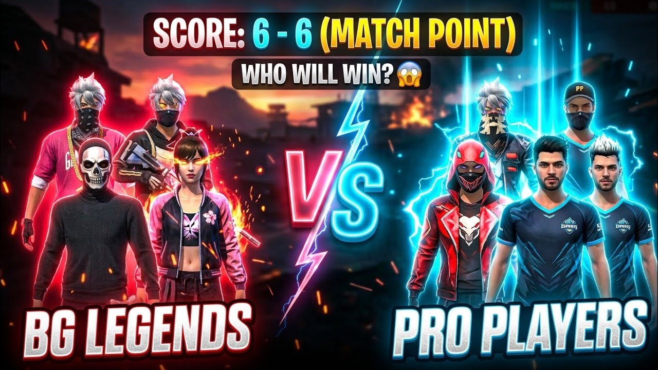⚡️PRO PLAYERS😈 vs BG ESP  😱 Who is Real King? 👑 #new #video 