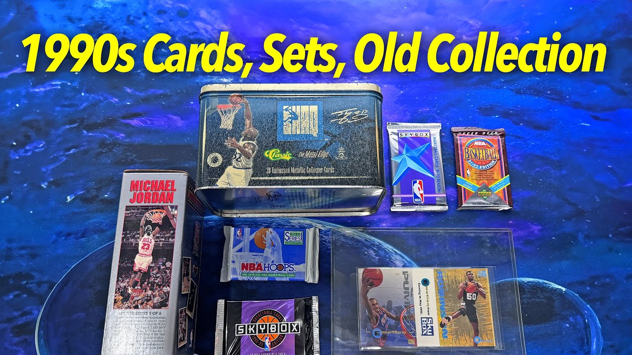 Some 1990s NBA Packs, Old Cards, Boxes - Shaquille O'Neal, David Robinson, Olajuwon, Ewing, Pippen