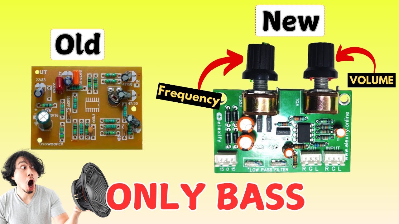 Best highpower Subwoofer board // subwoofer filter board connection hindi.