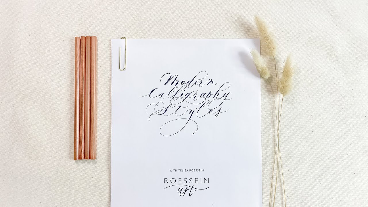 Modern Calligraphy Styles with Roesseinart