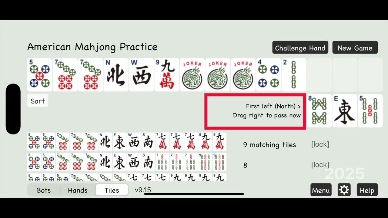 American Mahjong Practice Demo
