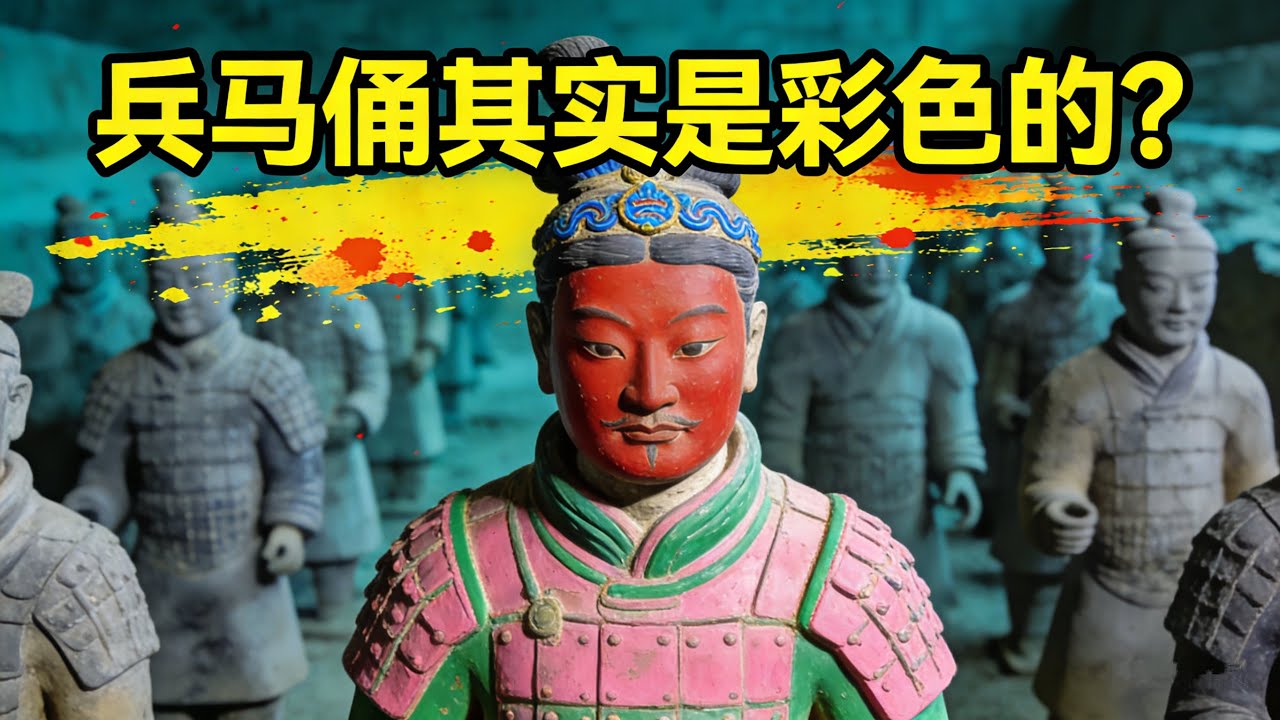 兵馬俑根本不是灰色！出土15秒褪色，現代技術花上億都復原不了？！