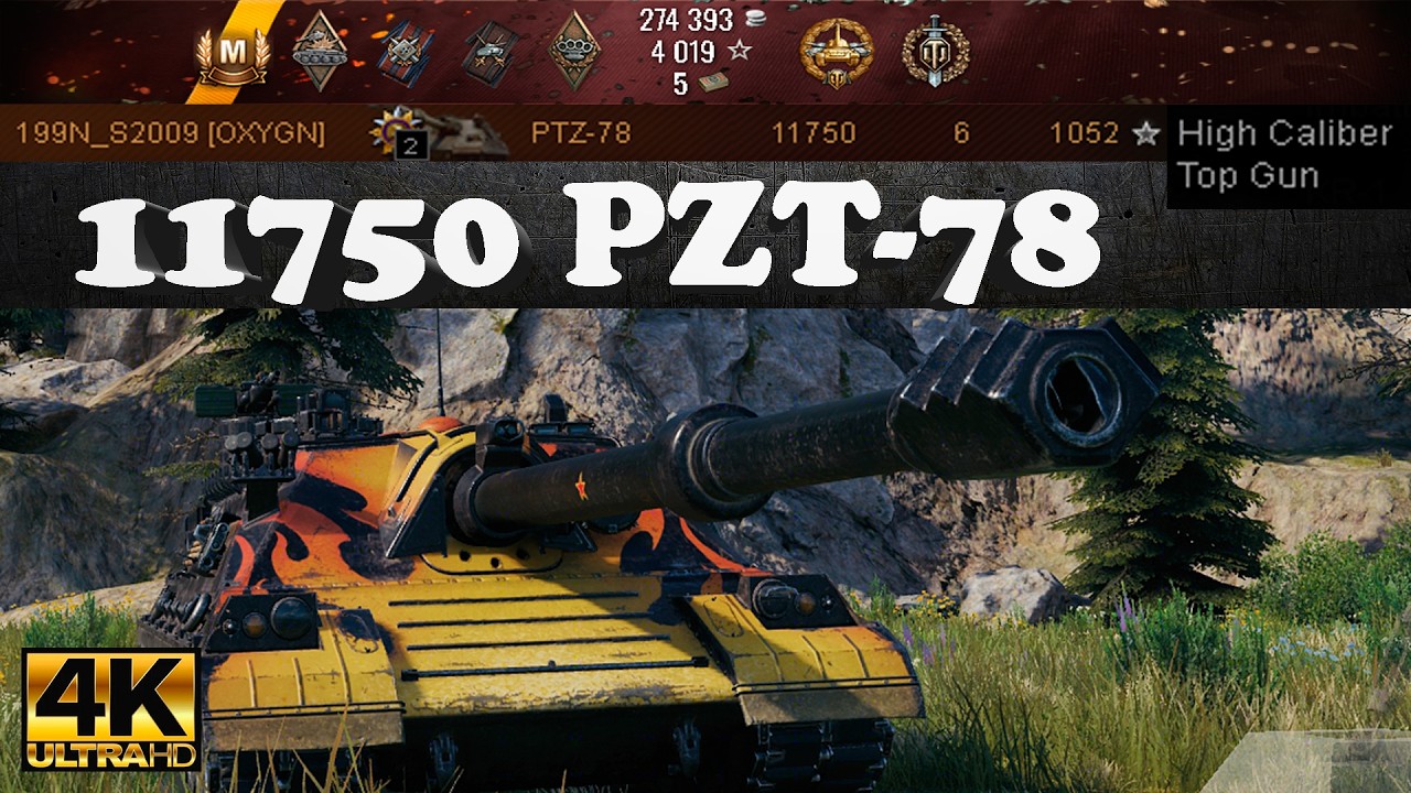 PTZ-78 11,750 DMG 6 Kills 3130 Block | Ultra HD 4K World of Tanks