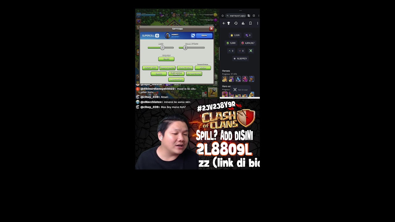 Cari COC Indonesia? Join @solyclasher live coc indonesia #shorts #liveshorts