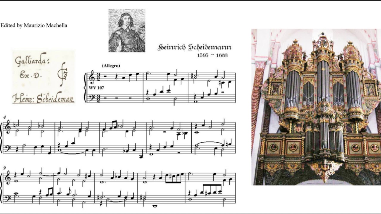 H. Scheidemann (1595-1663): Galliarda ex D (WV 107)