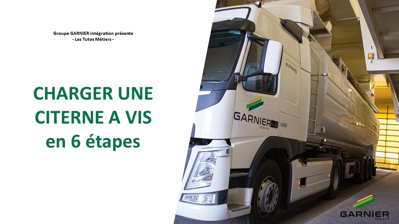 Tuto métier - CHARGER UNE CITERNE A VIS en 6 étapes