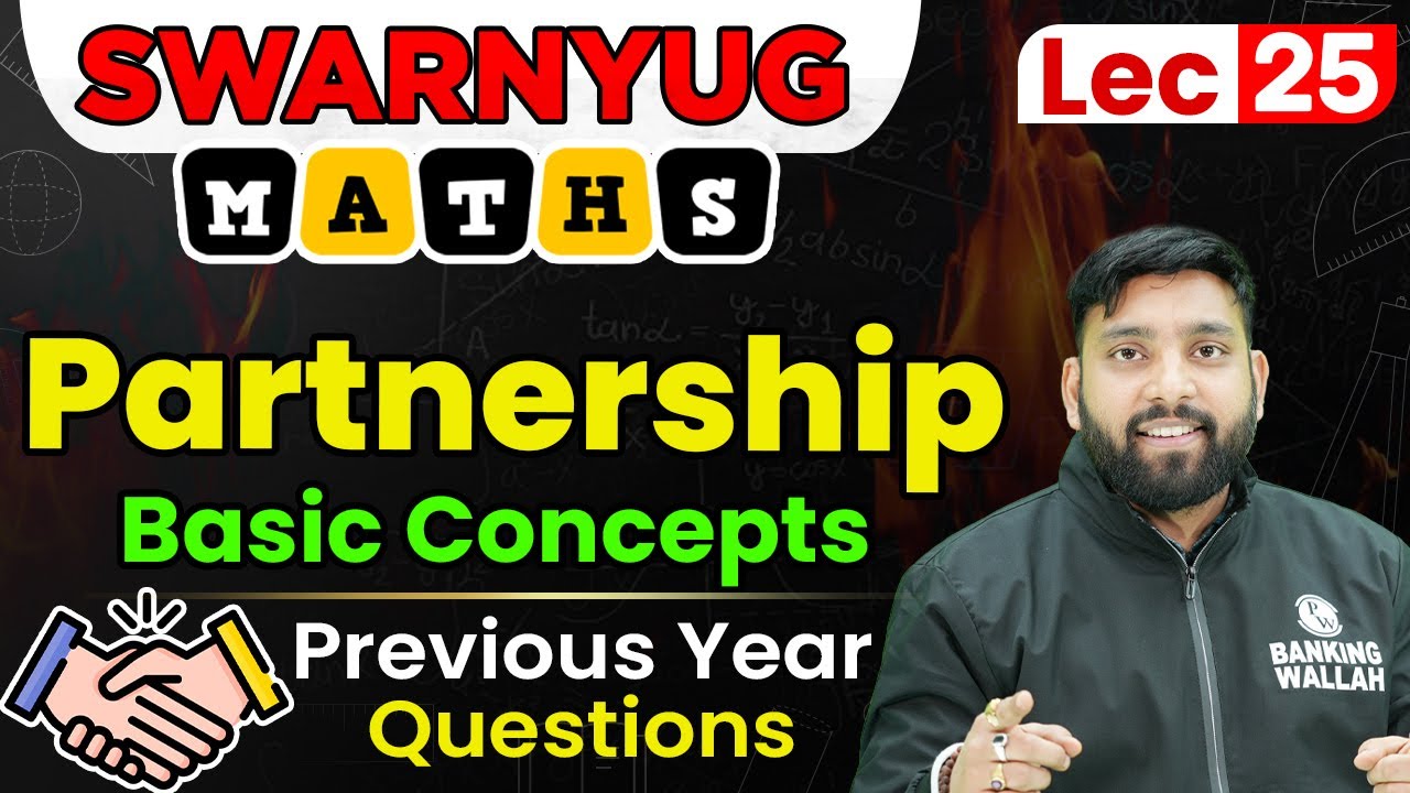 Partnerships | Quant by Arun Sir | Bank Exams