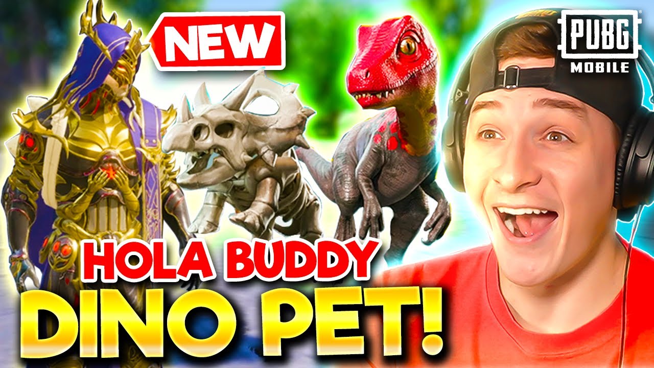 MAXED OUT DINO HOLA BUDDY SPIN! PUBG MOBILE
