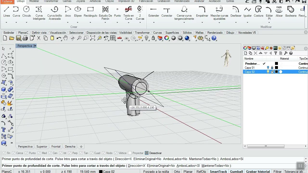 Rhino 3D Tutorials - Corte Por Alambre