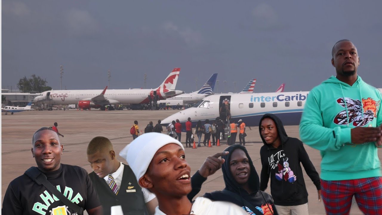 Murphy first time on a plane | I book flights 4 my team to St Vincent | express passport for Murphy