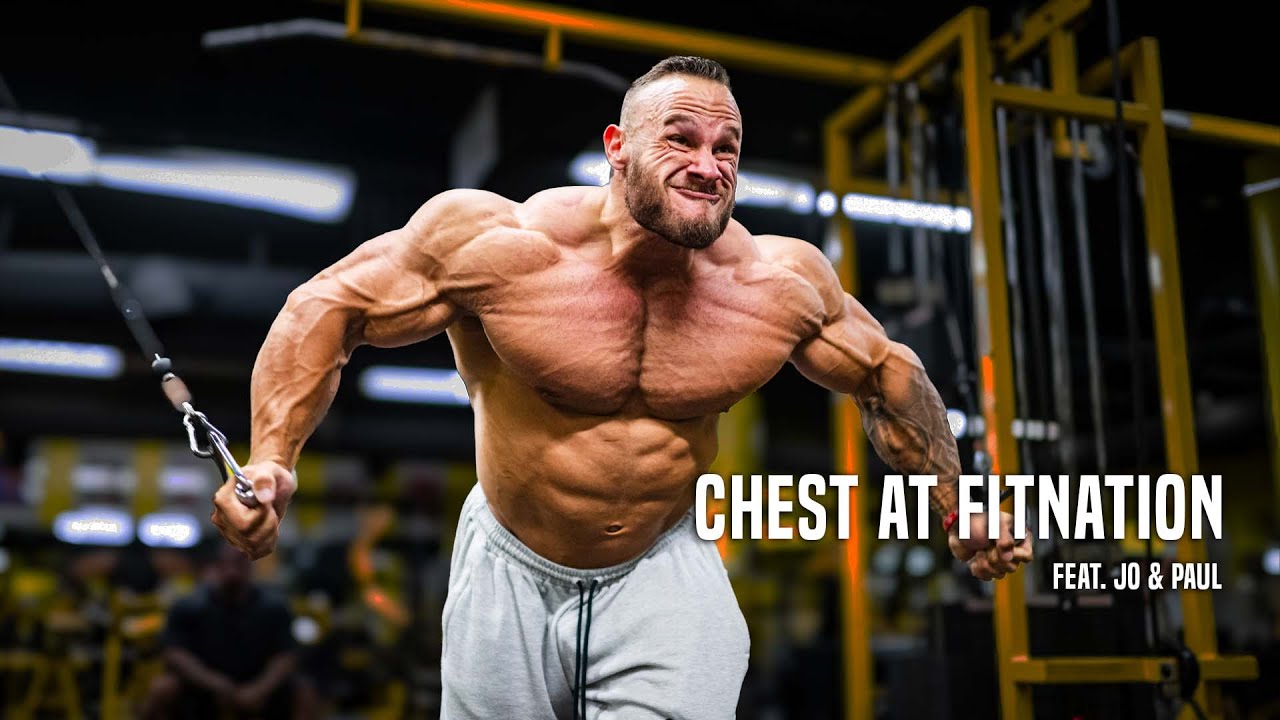 Hitting Chest at Fitnation