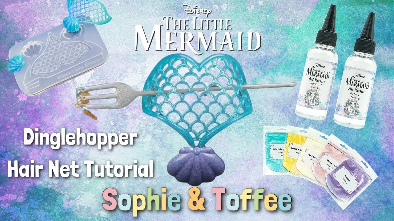 Disney's The Little Mermaid Dinglehopper DIY Hair Net Resin Tutorial