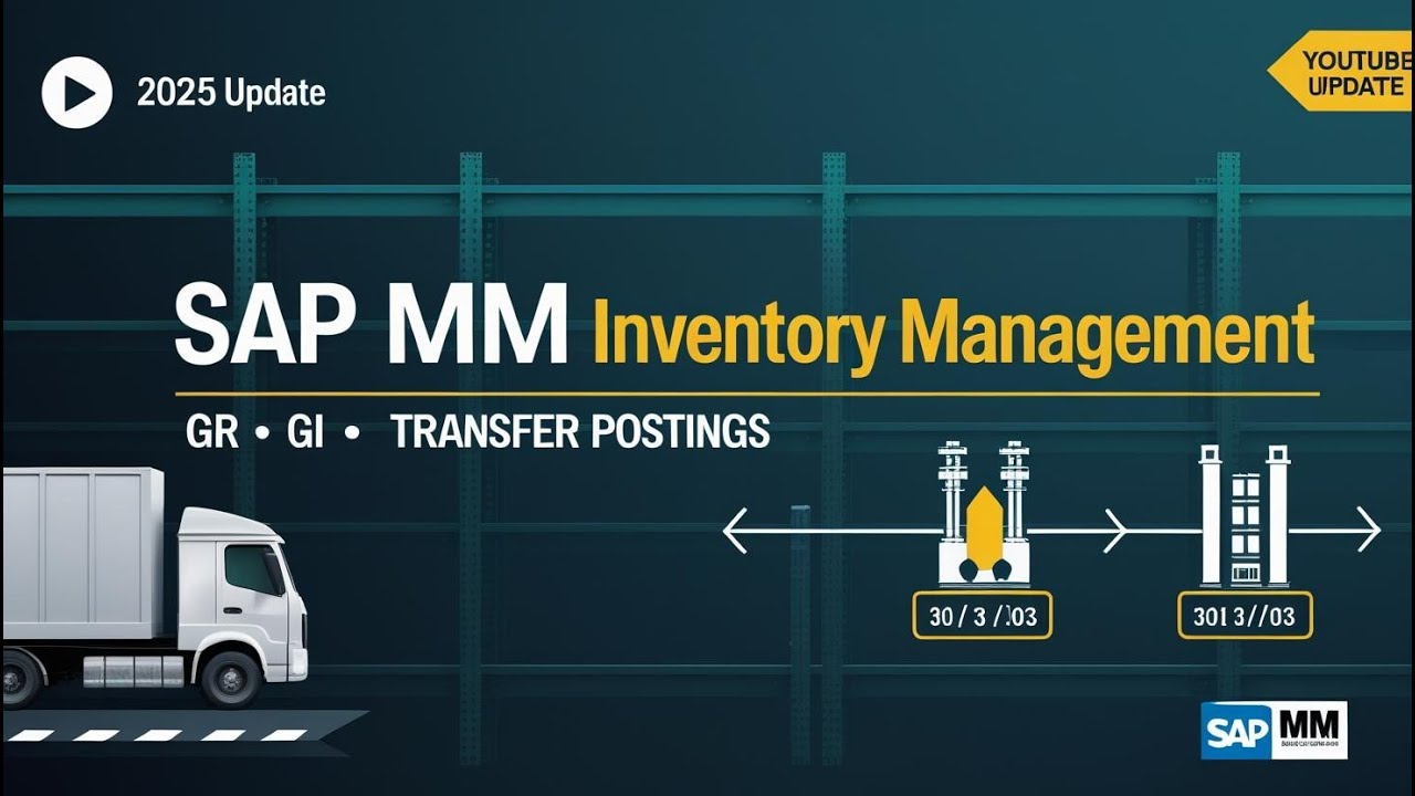SAP MM Inventory Management &ndash; Goods Receipt, Goods Issue & Transfer Postings (2025)