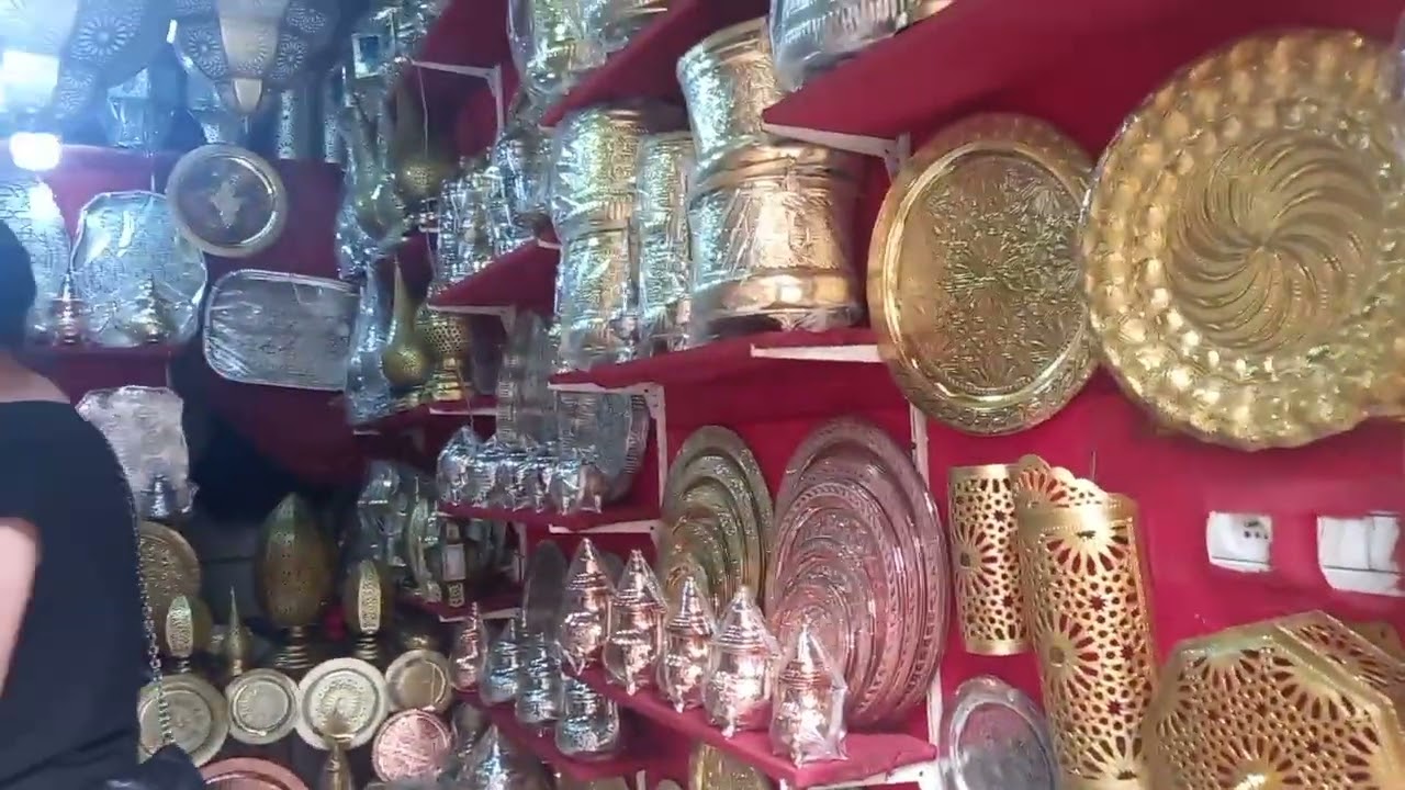 جولتنا في حي الصفارين بفاس ، أواني نحاسية فاسية مغربية روعة و استعمالها صحي 100%