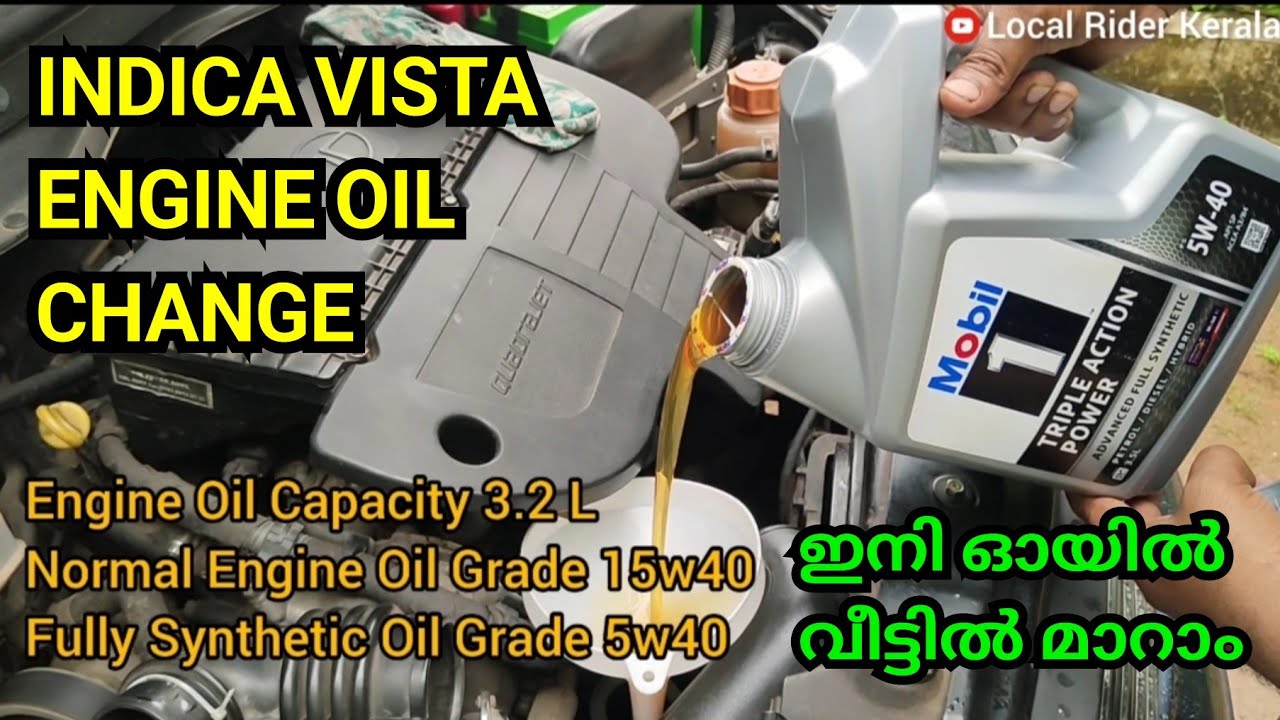 TATA INDICA VISTA ENGINE OIL CHANGE