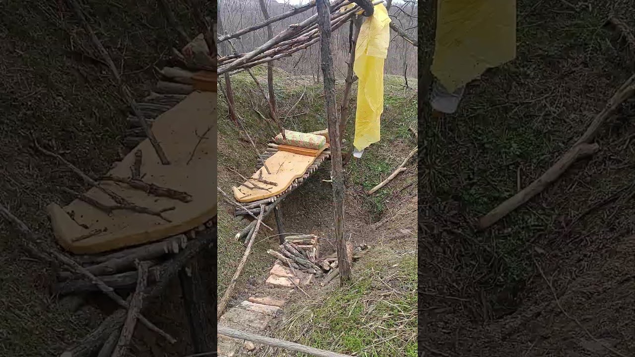 Потрепало укрытие ,скоро ночёвка...