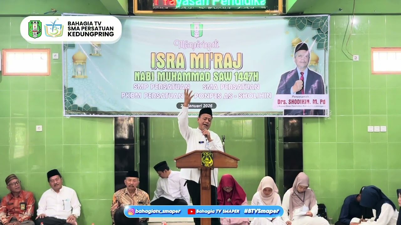 Ceramah Agama oleh Bapak Drs. H. Shodikin, M.Pd. [23/01/2026] Peringatan Isra Mi’raj YPP