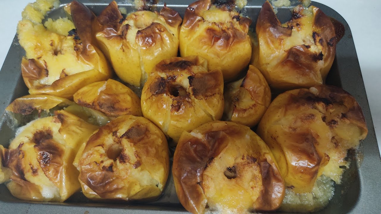 Unas manzanas a horno con miel y canela 😋😋