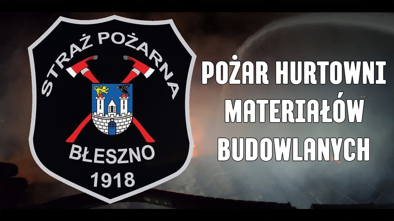 Oczami strażaka - Częstochowa - Pożar Hurtowni Materiałów Budowlanych. [Helmet Cam]