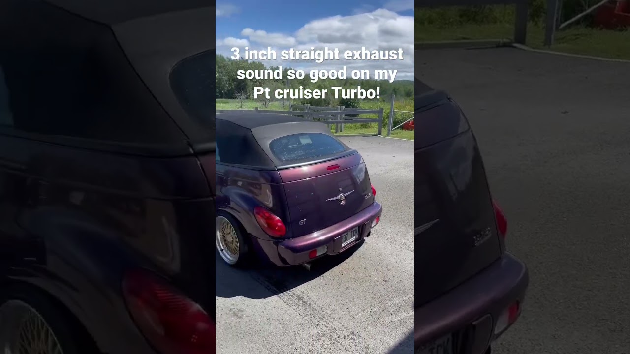 My 3 inch straight exhaust sound so good on my Pt cruiser Turbo! 😍 #srt4 #ptcruiser #sleepercar