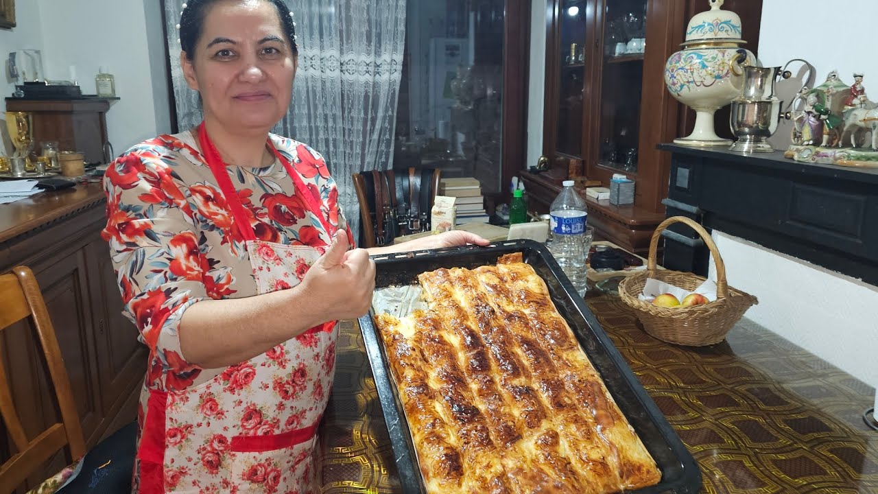 Placinta cu brinza din foetage foarte subțire .❤️😋