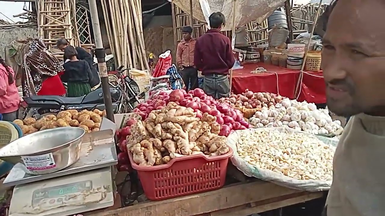  India new delhi gobinpuri market masli mondi And sobji mondi..