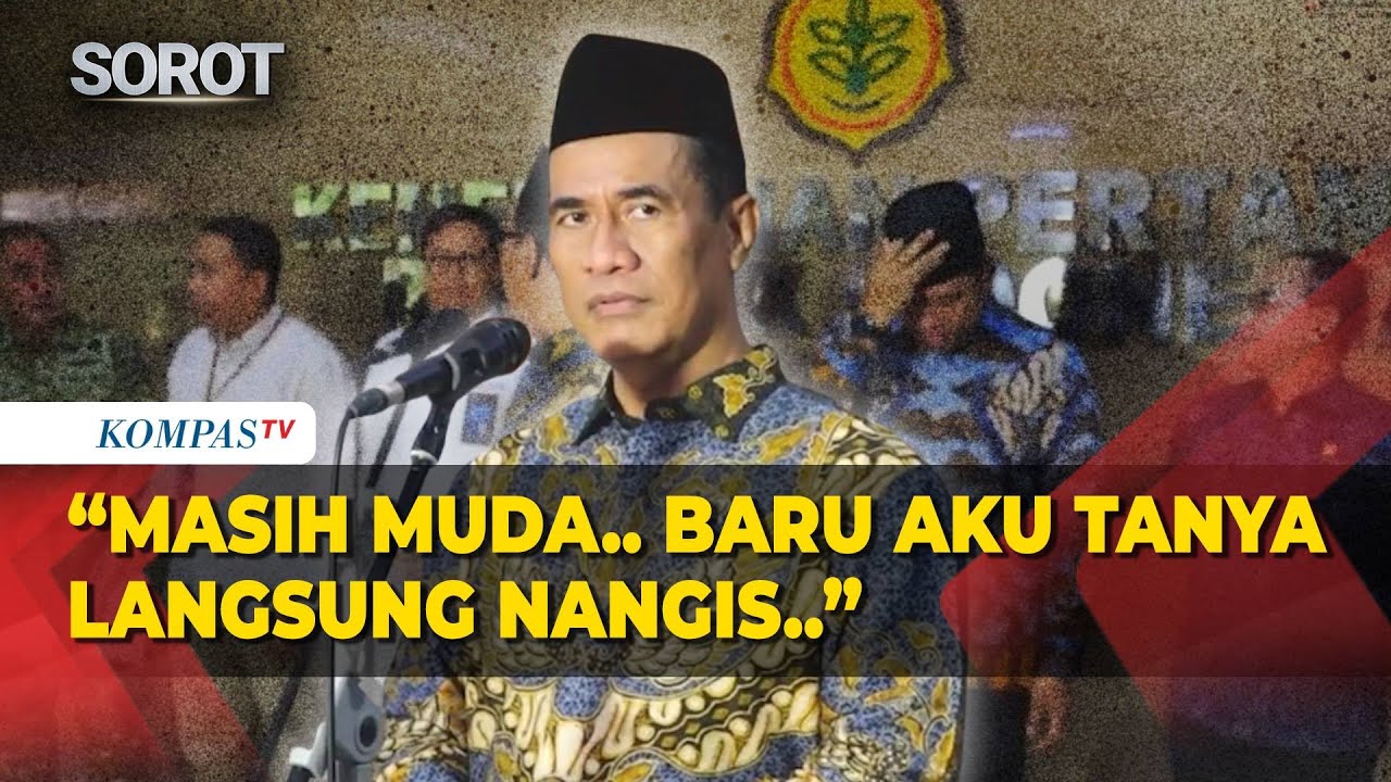 Mentan Amran Pecat Staf Kementan Ngaku Dirjen Peras Petani: Baru Aku Tanya, Langsung Nangis