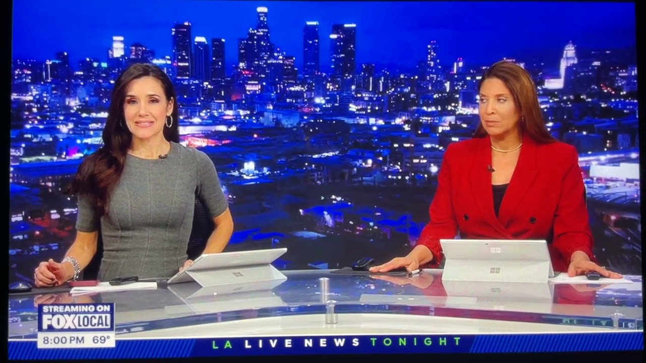 KCOP Fox 11 Plus &laquo;L.A. Live News Tonight&raquo; в 20:00, начало 29 января 2026 года.