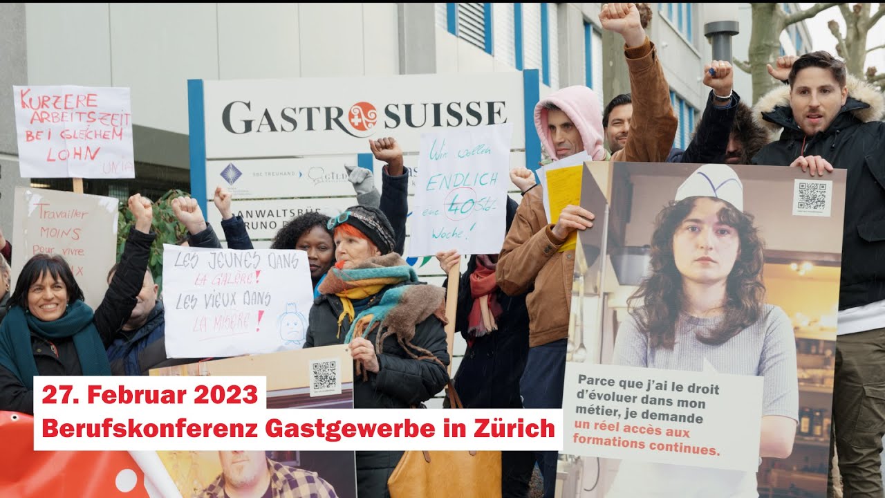Über 10’000 Unterschriften für bessere Arbeitsbedingungen im Gastgewerbe