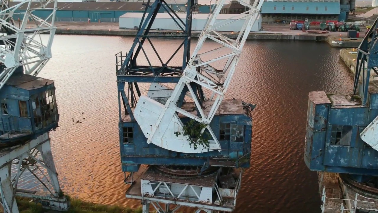 Harbor Cranes, Albert Dock, Leith, UK