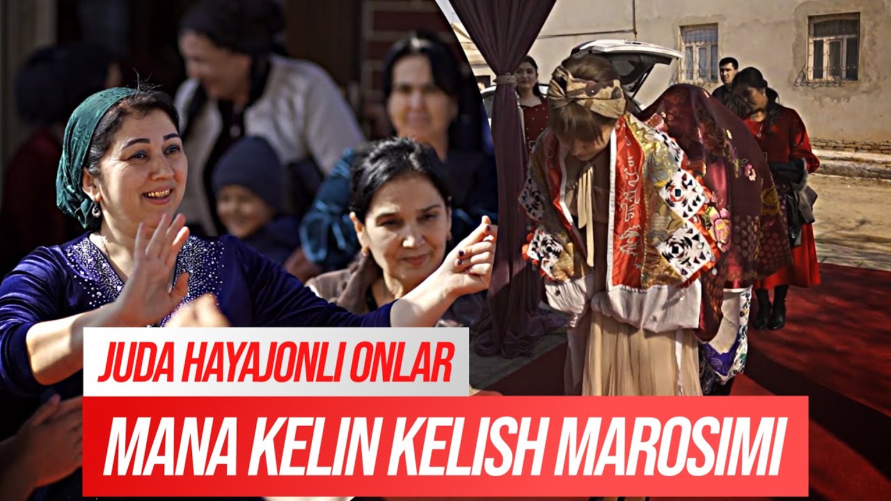 🥳 Bizning o'sha maxshxur an-analarimiz Kelin salom !