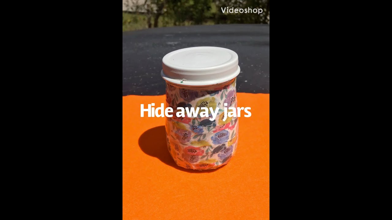 My handmade hide away jars (stash jars)
