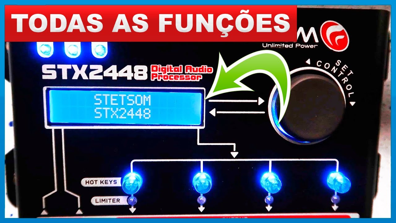 Como ajustar TODAS as funções de um Processador de Áudio de Som Automotivo Passo a Passo