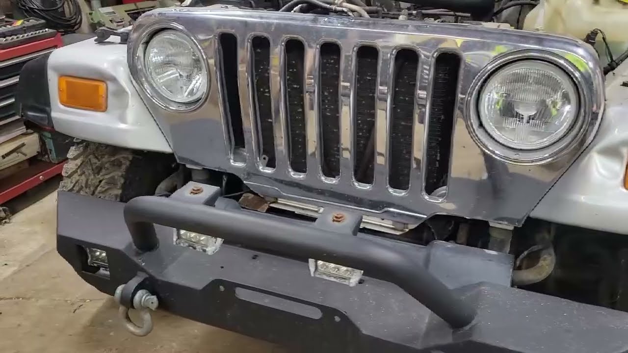 Снятие радиатора отопителя Jeep TJ