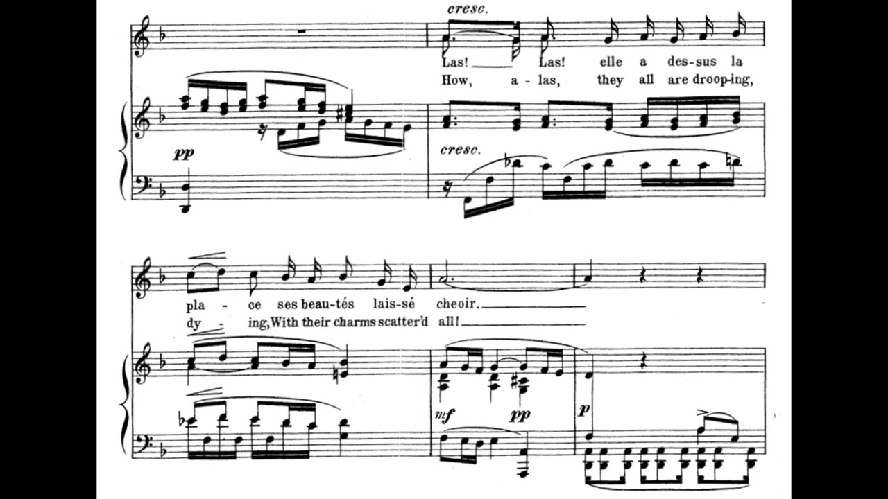 Mignonne (C. Chaminade) Score Animation