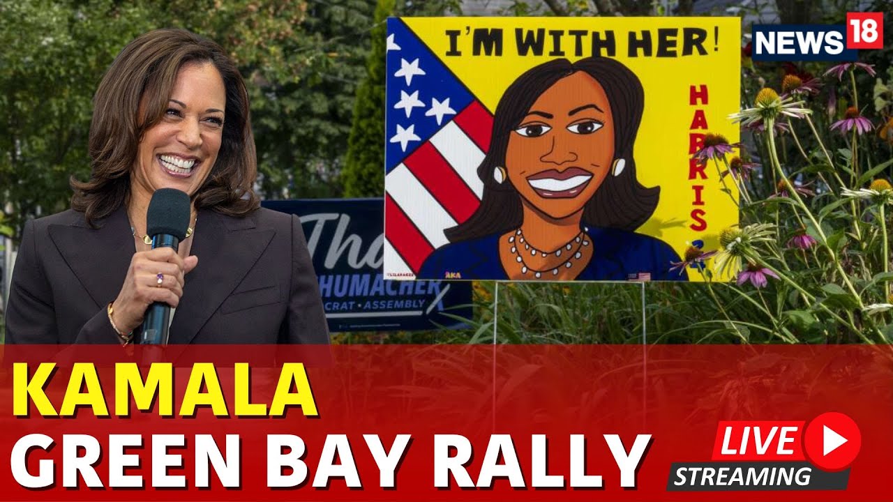 Kamala Rally Live | Kamala Campaign In Green Bay Live | Kamala Speech In Wisconsin | US Elections