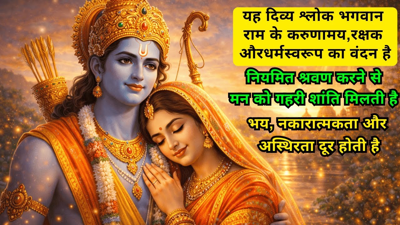 श्री राम रक्षा मंत्र 108 बार | Powerful Ram Mantra for Protection, Positive Energy & Inner Peace