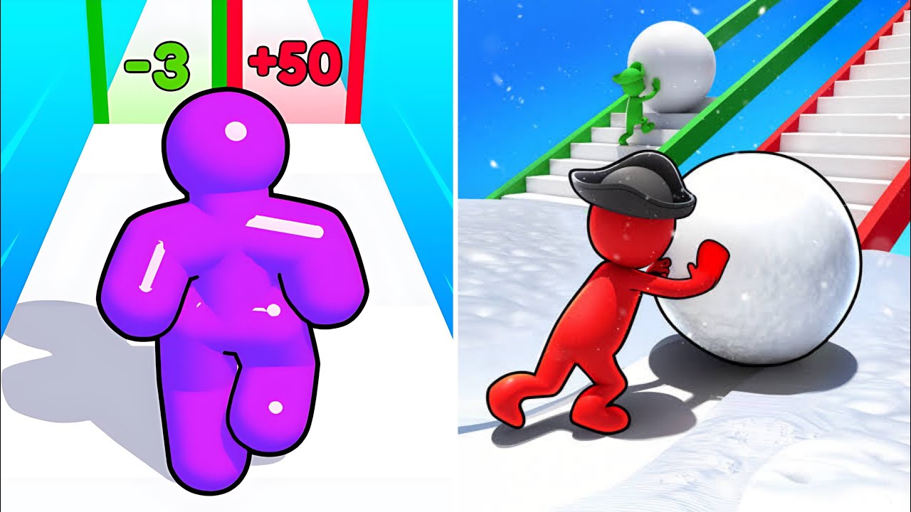 Tall Man Run🆚Snow Race 3D😍Walkthrough TikTok Android IOS Update Gameplay NR11