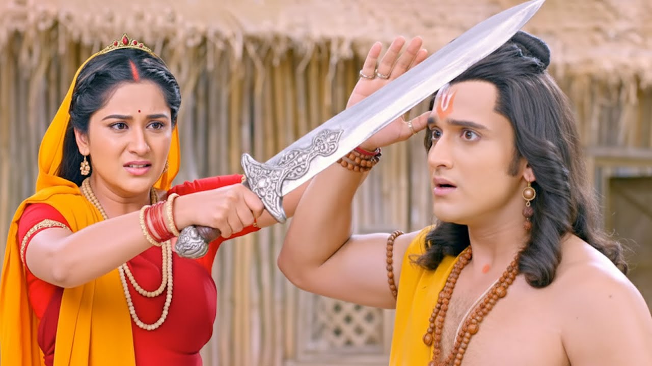 सीता ने तलवार से किया राम जी ने सिर पर वार || Shrimad Ramayan || 